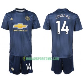 Koszulka Manchester United LINGARD 14 Dziecięcy Trzeci Stroje Piłkarskie 2018/19 Krótki Rękaw